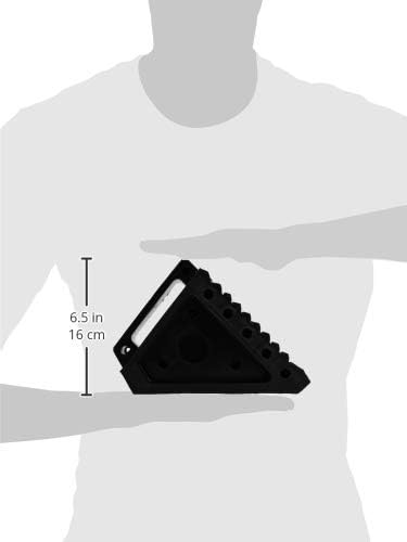 MAXXHAUL HEAVY DUTY BLACK WHEEL CHOCK 2-PACK, 8" X 4" X 6" BY MAXXHAUL - SOLID RUBBER