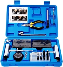 AUTOWN HEAVY DUTY 68PCS TIRE REPAIR KIT FOR CAR, MOTORCYCLE, TRUCK - UNIVERSAL TOOLS TO FIX PUNCTURES & FLATS
