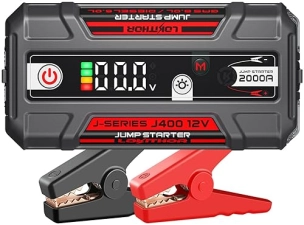 LOKITHOR 2000A 12V LITHIUM JUMP STARTER WITH CONNECTMAX TECH FOR GAS & DIESEL ENGINES