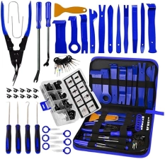BYNIIUR TRIM REMOVAL TOOL SET FOR AUTO CLIPS & FASTENERS, BLUE