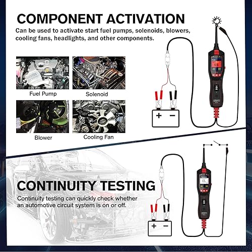 TOPDIAG AUTOMOTIVE ELECTRICAL TESTER FOR CARS 6V-30V, CIRCUIT BREAKER FINDER TOOL, VOLTAGE TESTER - P150