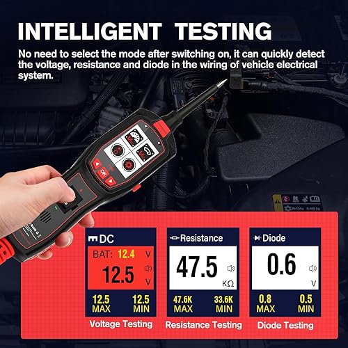 TOPDIAG AUTOMOTIVE ELECTRICAL TESTER FOR CARS 6V-30V, CIRCUIT BREAKER FINDER TOOL, VOLTAGE TESTER - P150