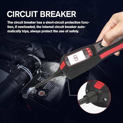 TOPDIAG AUTOMOTIVE ELECTRICAL TESTER FOR CARS 6V-30V, CIRCUIT BREAKER FINDER TOOL, VOLTAGE TESTER - P150