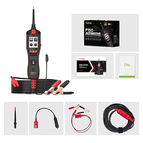 TOPDIAG AUTOMOTIVE ELECTRICAL TESTER FOR CARS 6V-30V, CIRCUIT BREAKER FINDER TOOL, VOLTAGE TESTER - P150