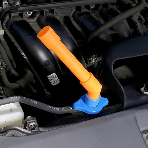 EPAUTO RADIATOR COOLANT FILLING FUNNEL KIT WITH SPILL-PROOF DESIGN