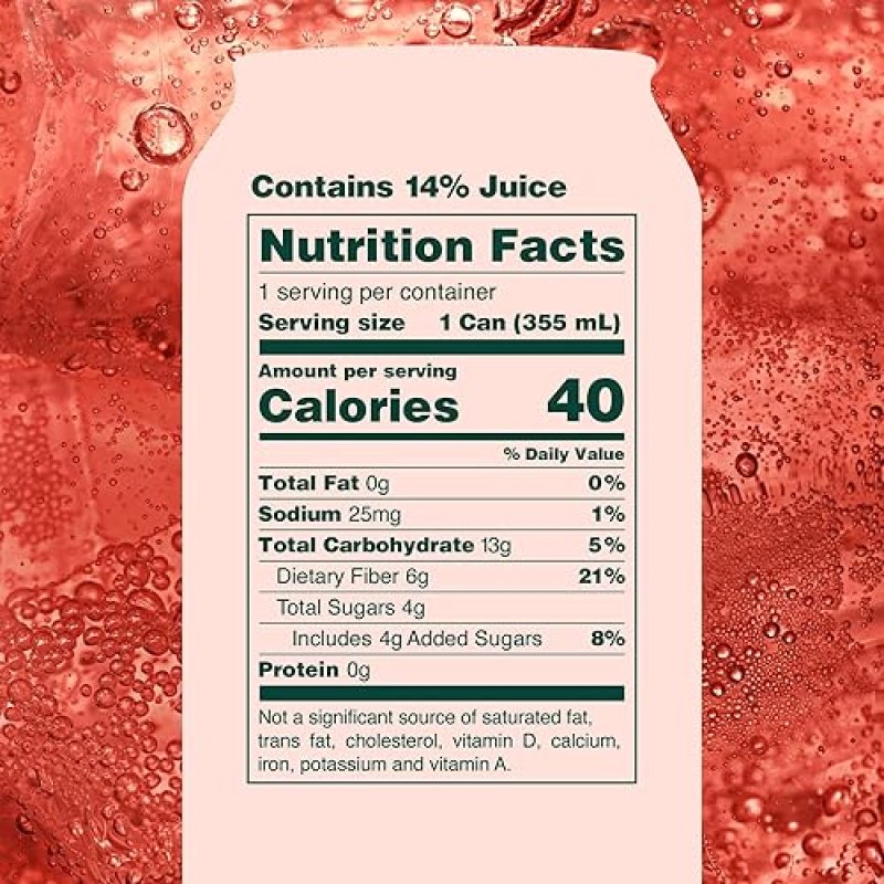 OLIPOP PREBIOTIC SODA, 12OZ (12-CANS), GLUTEN-FREE, VEGAN, GMO-FREE STRAWBERRY VANILLA