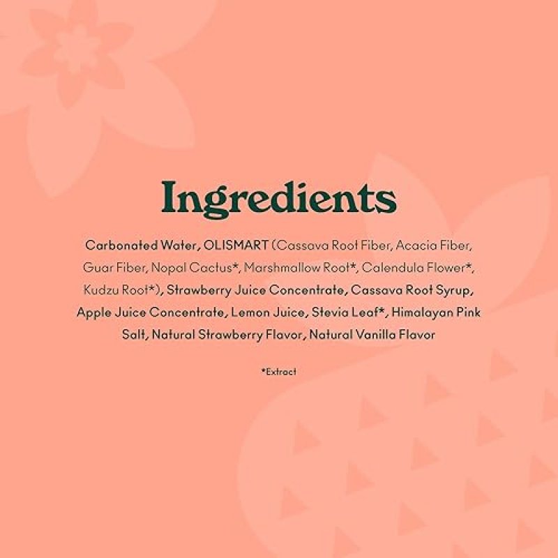 OLIPOP PREBIOTIC SODA, 12OZ (12-CANS), GLUTEN-FREE, VEGAN, GMO-FREE STRAWBERRY VANILLA