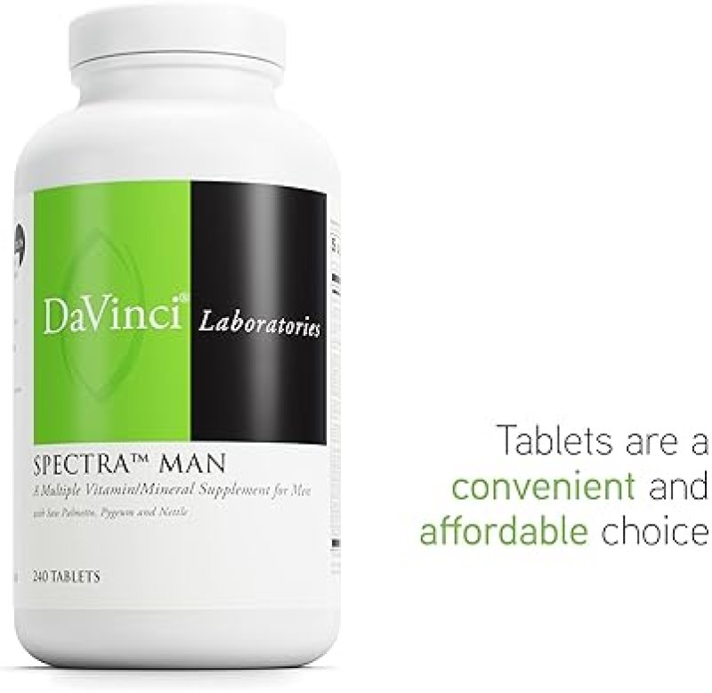 DAVINCI LABS IMMUNE SUPPORT & MEN'S HEALTH SUPPLEMENT - DAVINCI SPECTRA MAN - 240 TABLETS