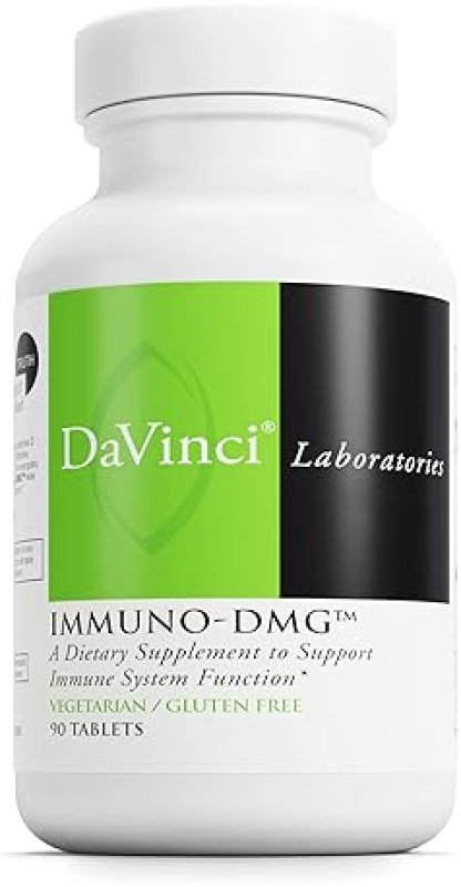 DAVINCI LABS IMMUNO-DMG SUPPLEMENT FOR IMMUNE SUPPORT - DMG, MAITAKE, LARCH, BETA GLUCAN - GLUTEN-FREE - 90 TABS