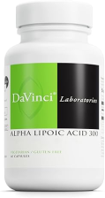 DAVINCI LABS ALPHA LIPOIC ACID 300: METABOLISM & COLLAGEN SUPPORT - 300MG PER CAPSULE - GLUTEN-FREE - 60 CAPS