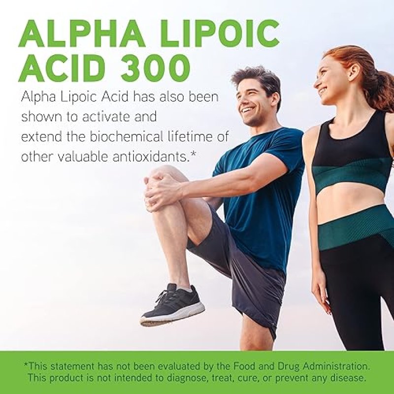 DAVINCI LABS ALPHA LIPOIC ACID 300: METABOLISM & COLLAGEN SUPPORT - 300MG PER CAPSULE - GLUTEN-FREE - 60 CAPS