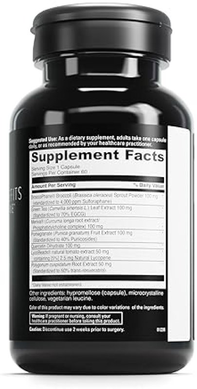 DAVINCI LABS PHYTO BENEFITS CAPSULES WITH CURCUMIN & GREEN TEA - HEART, BRAIN & IMMUNE SUPPORT - 60 CT