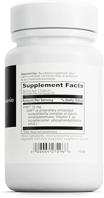 DAVINCI LABS DIMPRO HORMONAL BALANCE SUPPLEMENT - VITAMIN E - VEGETARIAN - SOY-FREE - GLUTEN-FREE - 60 CAPSULES