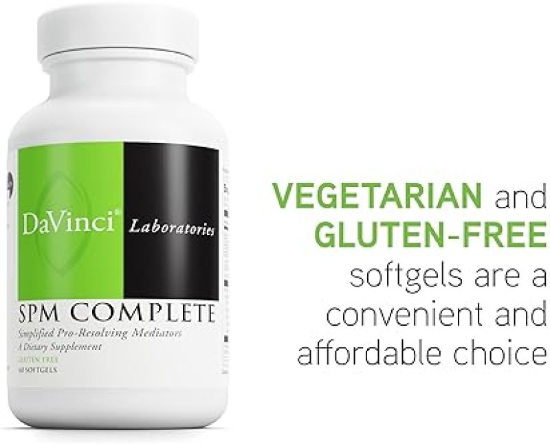 DAVINCI LABS SPM COMPLETE SOFTGELS - IMMUNE, DIGESTIVE & JOINT HEALTH SUPPORT - OMEGA-3 FATTY ACIDS - GLUTEN-FREE - 60 CT