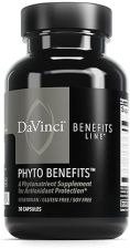 DAVINCI LABS PHYTO BENEFITS CAPSULES: HEART, BRAIN, IMMUNE SUPPORT WITH CURCUMIN, QUERCETIN, GREEN TEA - VEGETARIAN, GLUTEN-FREE - 30CT