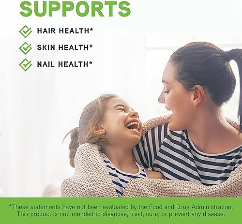 DAVINCI LABS BIOTIN DIETARY SUPPLEMENT FOR SKIN & HAIR HEALTH - VEGETARIAN - GLUTEN-FREE - 60 CAPSULES
