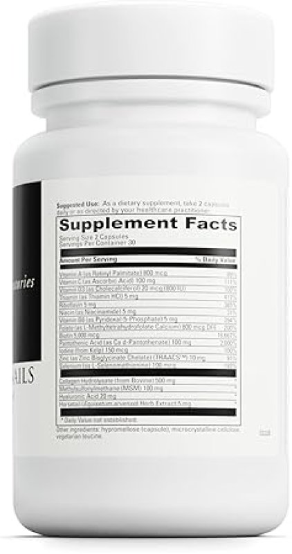 DAVINCI LABS HAIR, SKIN & NAILS SUPPLEMENT - PROMOTES SHINY HAIR, STRONG NAILS & HEALTHY SKIN - 60 CAPSULES