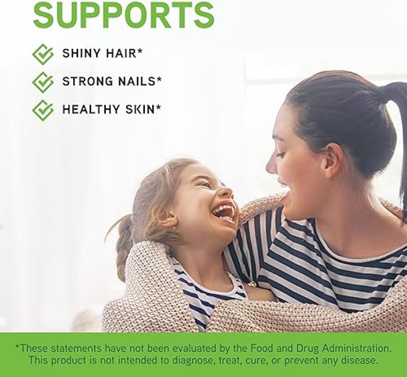 DAVINCI LABS HAIR, SKIN & NAILS SUPPLEMENT - PROMOTES SHINY HAIR, STRONG NAILS & HEALTHY SKIN - 60 CAPSULES