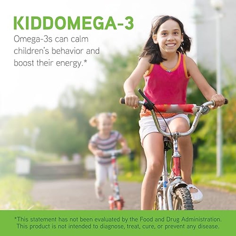 DAVINCI LABS KID-FRIENDLY LIQUID OMEGA-3 SUPPLEMENT FOR IMMUNE SYSTEM & BRAIN SUPPORT - CHERRY ORANGE FLAVOR - 200ML
