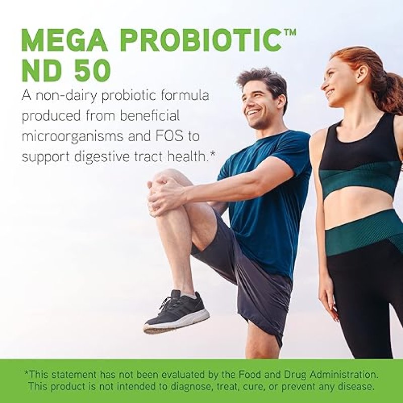 DAVINCI LABS MEGA PROBIOTIC ND 50 - NON-DAIRY SUPPLEMENT - DIGESTIVE & IMMUNE HEALTH - 60 CAPSULES