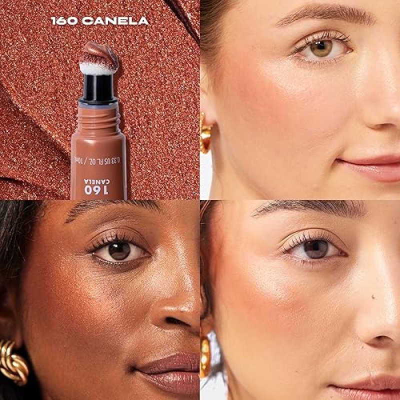 MILANI CHEEK KISS BLUSH GLOW HIGHLIGHTER - 160 CANELA