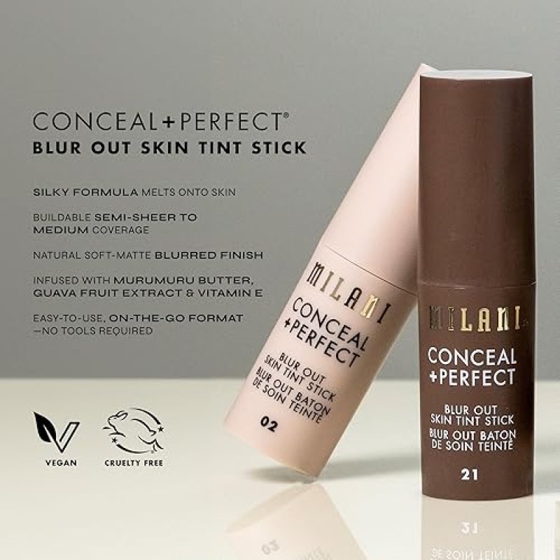 MILANI BLUR OUT SKIN TINT SHADE 002 - LIGHTWEIGHT COVERAGE