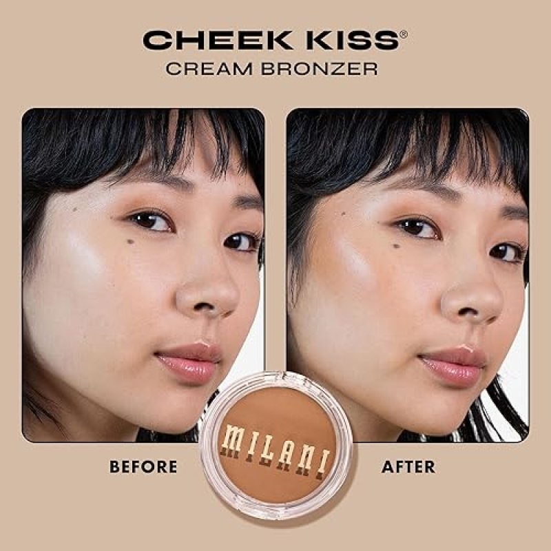 MILANI CHEEK KISS CREAM BRONZER IN SPILLING TEA SHADE