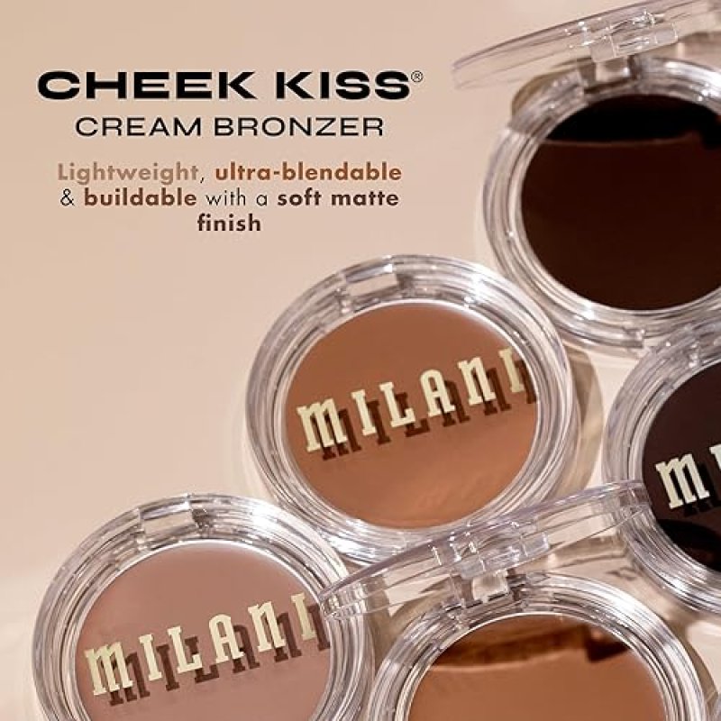 MILANI CHEEK KISS CREAM BRONZER IN SPILLING TEA SHADE