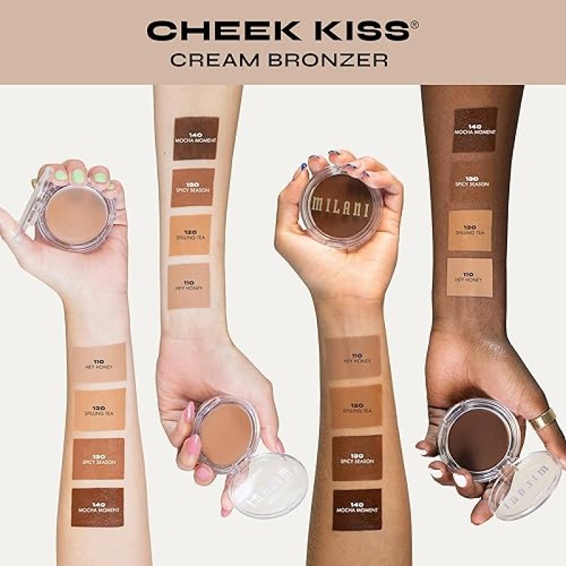 MILANI CHEEK KISS CREAM BRONZER IN SPILLING TEA SHADE