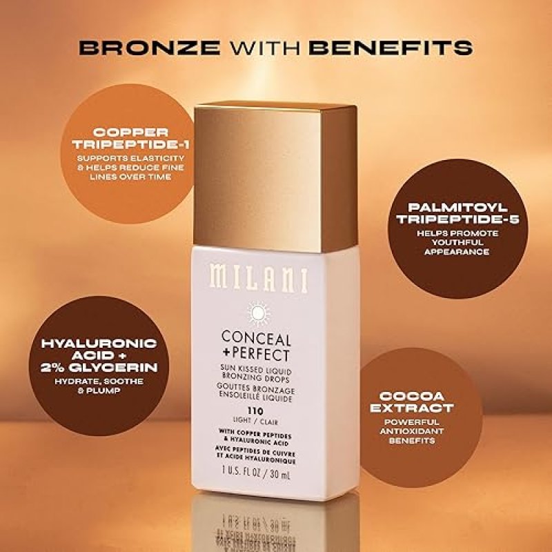 MILANI SUN KISS BRONZING DROPS - MEDIUM SHADE