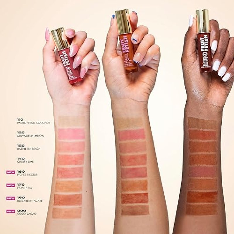MILANI FRUIT FETISH LIP OIL WITH VITAMIN E - BLACKBERRY AGAVE HYDRATING LIP TREATMENT