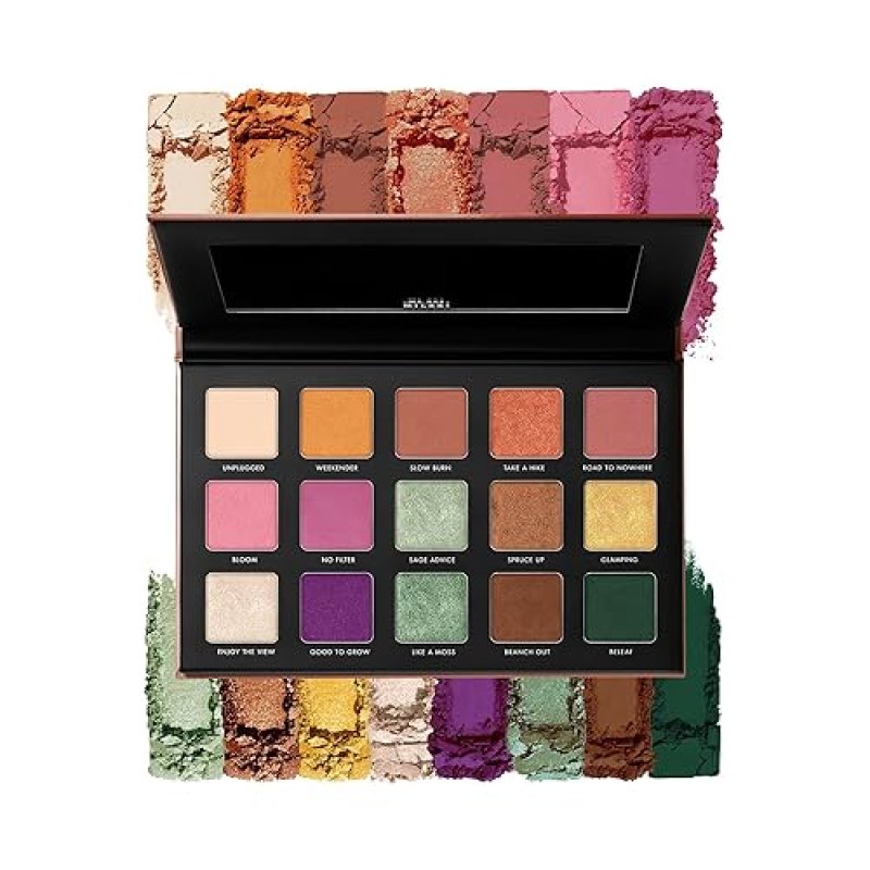MILANI GILDED TERRA EYESHADOW PALETTE - 15 HYPER-PIGMENTED SHADES FOR INTENSE COLOR POP