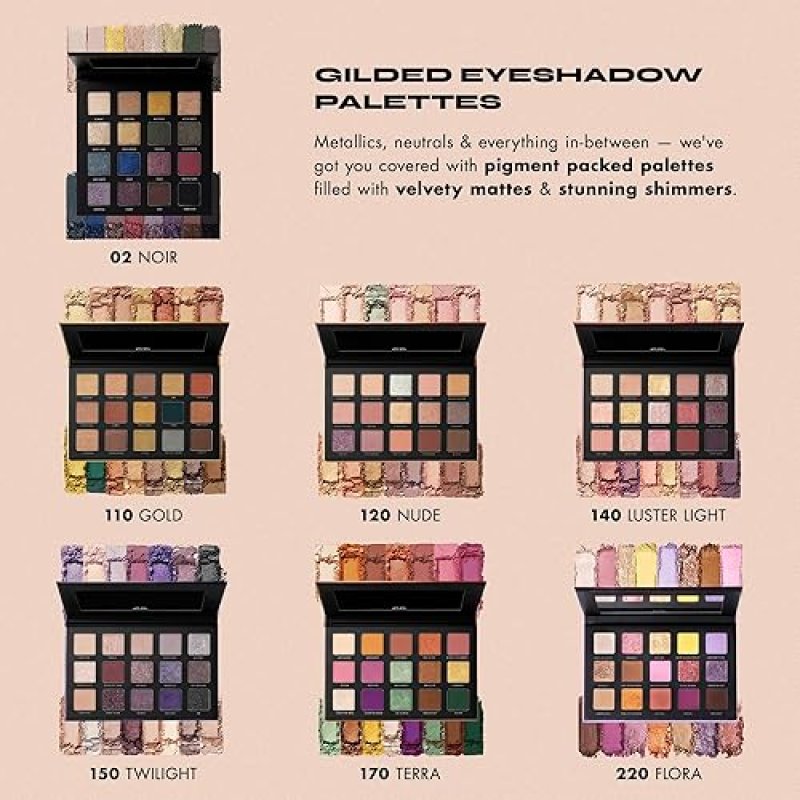MILANI GILDED TERRA EYESHADOW PALETTE - 15 HYPER-PIGMENTED SHADES FOR INTENSE COLOR POP