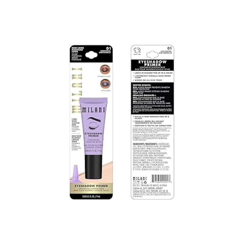 MILANI NUDE EYESHADOW PRIMER - 0.3 FL. OZ.