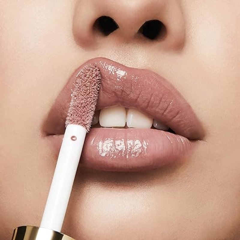 MILANI LIP GLOSS, NOURISHING LIP PLUMPER WITH HYALURONIC ACID & PEPTIDES, SOFT ROSE SHADE
