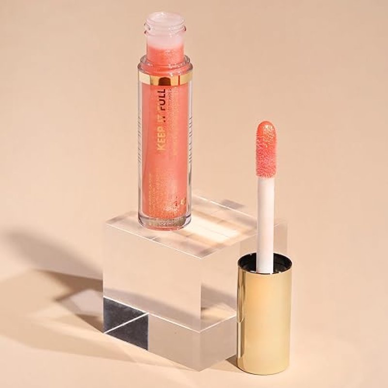 MILANI LIP GLOSS, NOURISHING LIP PLUMPER WITH HYALURONIC ACID & PEPTIDES, SOFT ROSE SHADE
