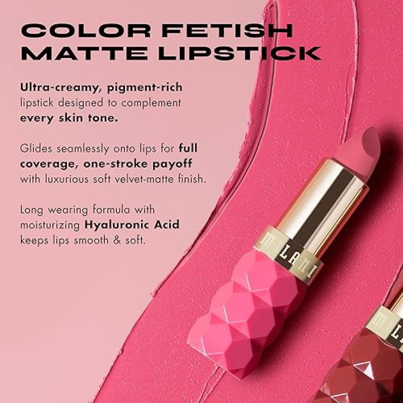 MILANI COLOR FETISH MATTE LIPSTICK IN SECRET - LONG-LASTING LIP COLOR