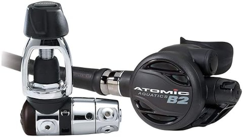 ATOMIC AQUATICS B2 BLACK SCUBA DIVING REGULATOR - UNSEALED