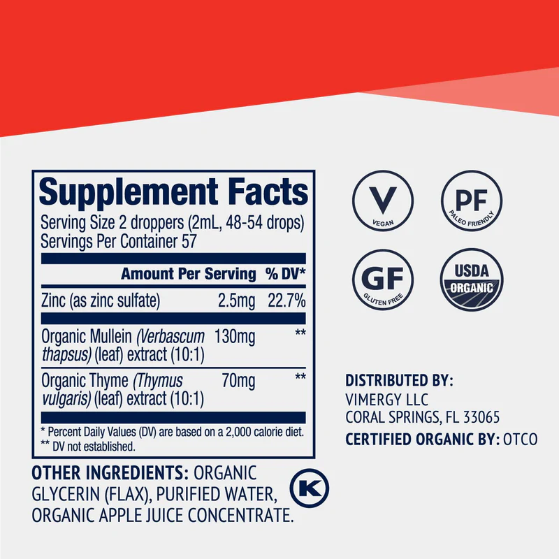 VIMERGY ORGANIC LIQUID TOTAL IMMUNE BLEND