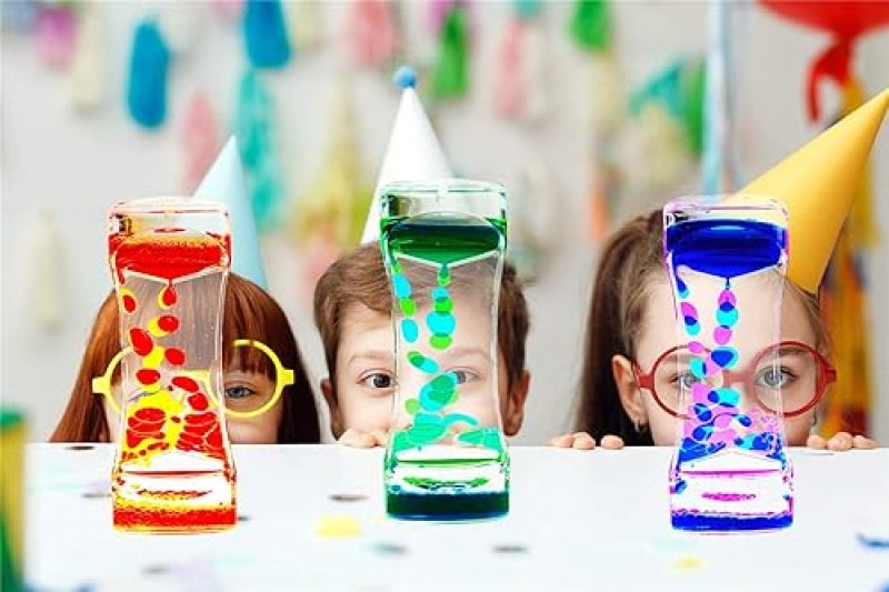 S SUPERLOVE LIQUID MOTION BUBBLER TIMER SENSORY FIDGET TOY 3-PACK FOR AUTISM KIDS TEENS ADULTS
