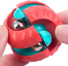 ONCOFAN ORBIT BALL FIDGET TOY - BEADS TRACK INFINITY CUBE STRESS RELIEF - SENSORY TOY FOR AUTISTIC ADHD - KIDS & ADULTS'