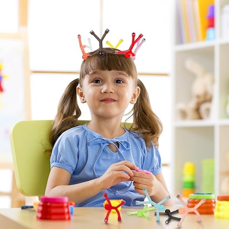 MAGMEN STRETCHY MAGNETIC TRAVEL FIDGET TOYS FOR KIDS & ADULTS, AGES 3+, SET OF 10 OPAQUE