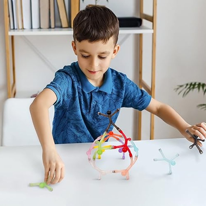 MAGMEN STRETCHY MAGNETIC TRAVEL FIDGET TOYS FOR KIDS & ADULTS, AGES 3+, SET OF 10 OPAQUE