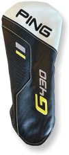 PING PREMIUM BLACK/WHITE LEATHER PING G430 DRIVER HEADCOVER