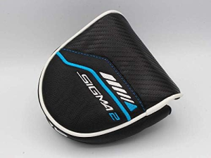 PING SIGMA 2 MALLET PUTTER HEADCOVER - BLACK WHITE BLUE
