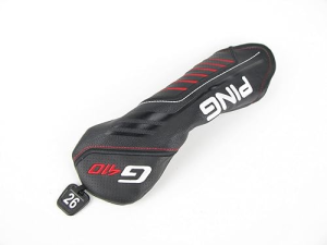 PING G410 5 HYBRID HEADCOVER 26° BLACK WHITE RED TAG
