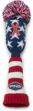 PING LIMITED EDITION 2022 PING LIBERTY COLLECTION KNIT HYBRID HEADCOVER - RED/WHITE/BLUE