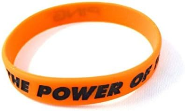 PING ORANGE/BLACK PING NEW POWER OF 10 WRIST BAND BRACELET