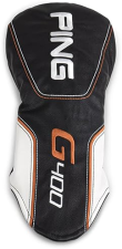 PING BLACK/ORANGE LEATHER HEADCOVER FOR NEW G400 DRIVER