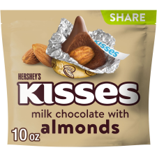 HERSHEY'S KISSES MILK CHOCOLATE ALMOND SHARE PACK 10 OZ